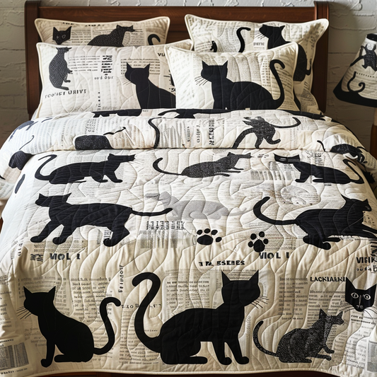 Black Cat TAI170724043 Quilt Bedding Set