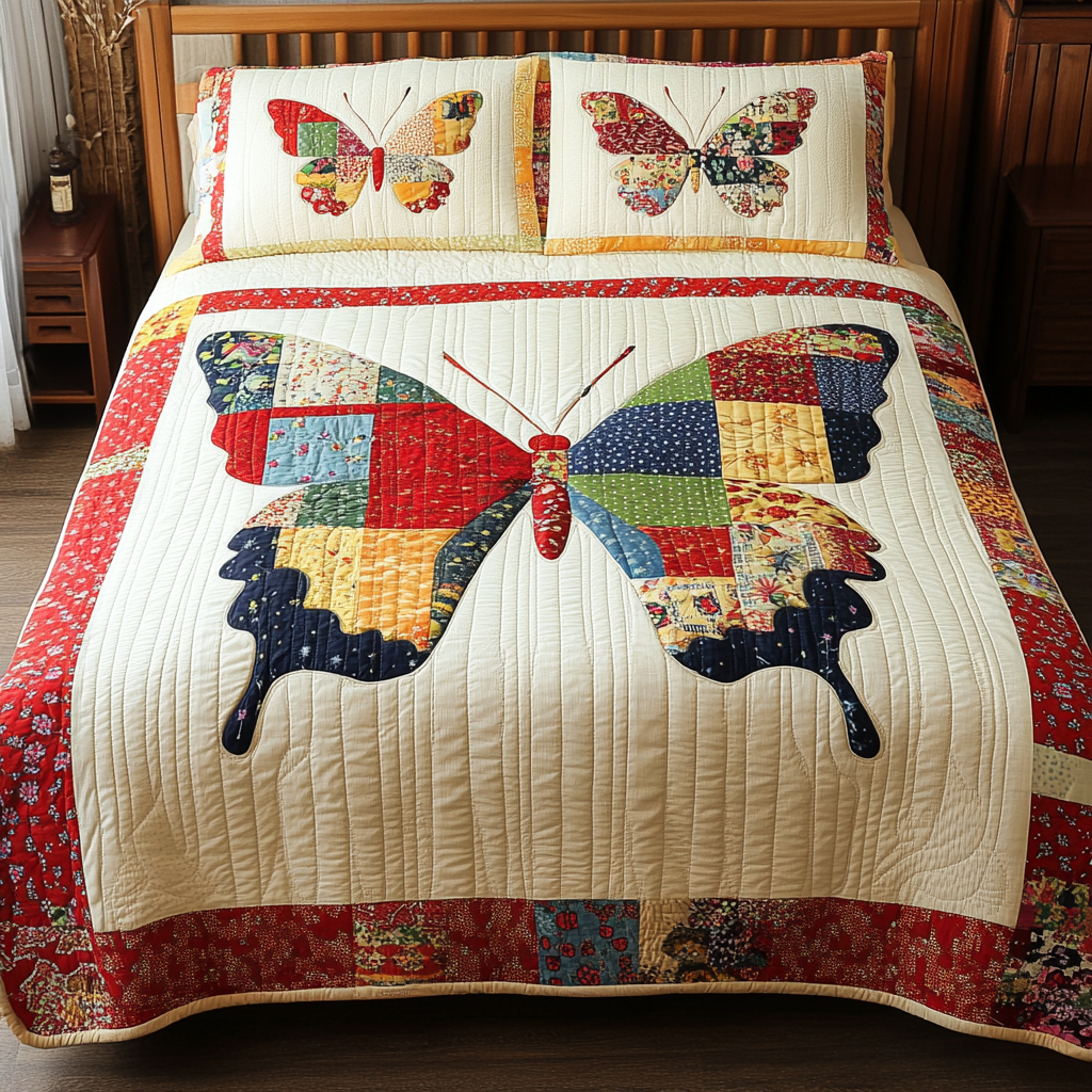 Butterfly DAI040924043 Quilt Bedding Set