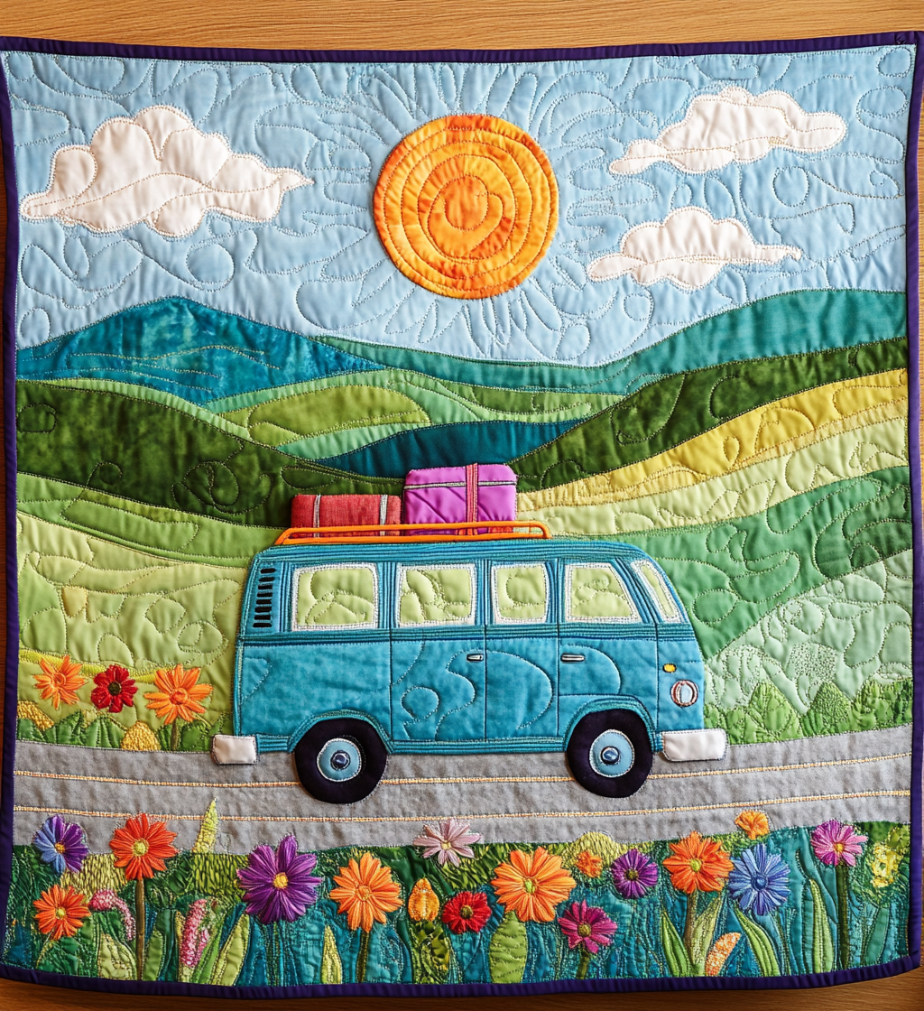 Road Trip DAI200125213 Quilt Blanket