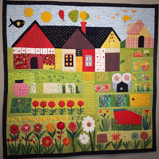 Farm Houses TAI01102488 Quilt Blanket