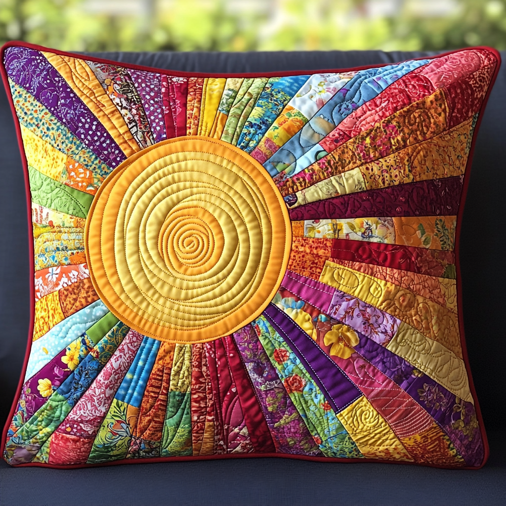 Hippie Sun TAI121024047 Quilted Pillow Case