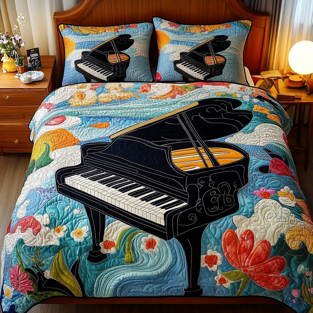 Piano DAI171224215 Quilt Bedding Set