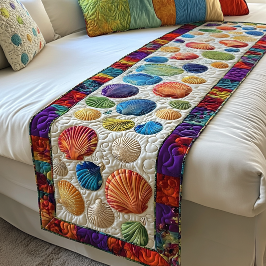 Seashell DAI200125347 Quilted Table Runner