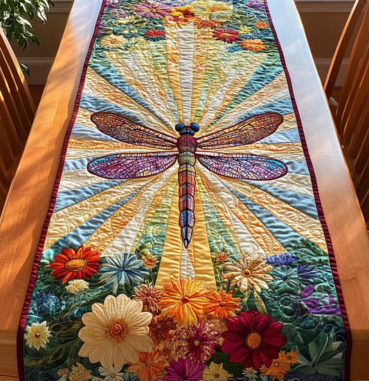 Dragonfly DAI150125311 Quilted Table Runner