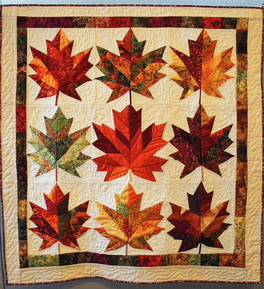 Maple Leaves DAI040225060 Quilt Blanket