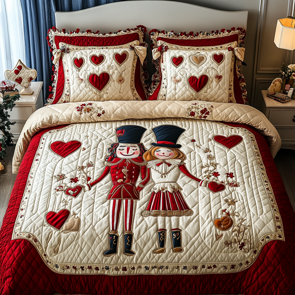 Valentine Nutcracker DAI150125297 Quilt Bedding Set