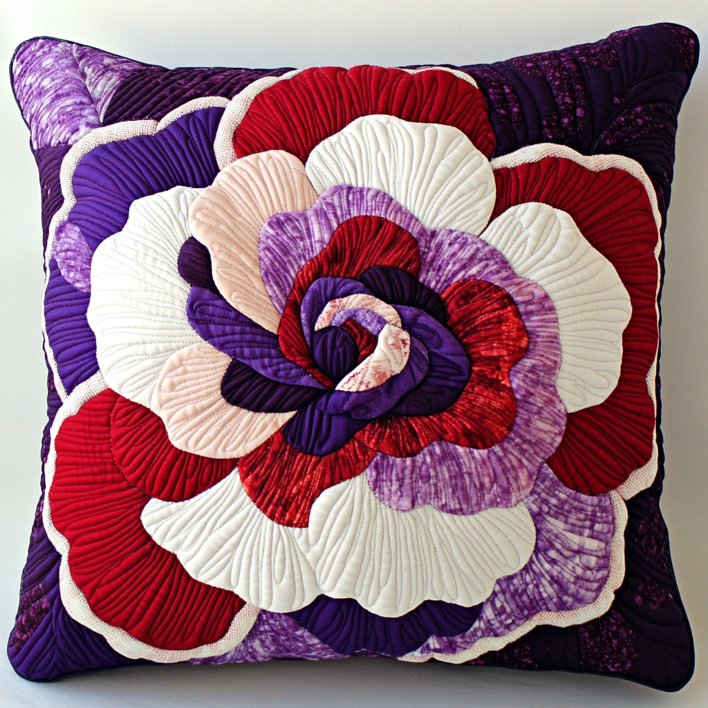 Blooming Flower TAI181024475 Quilted Pillow Case