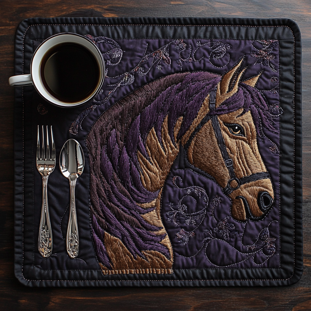 Horse TAI121024152 Quilted Placemats