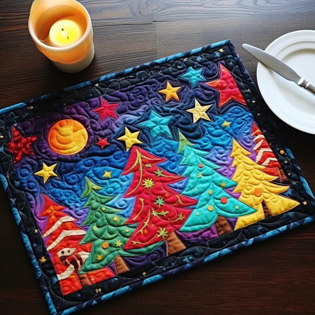 Christmas Tree TAI260224131 Quilted Placemats