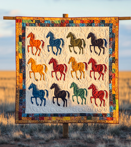 Native American Horse DAI090924084 Quilt Blanket