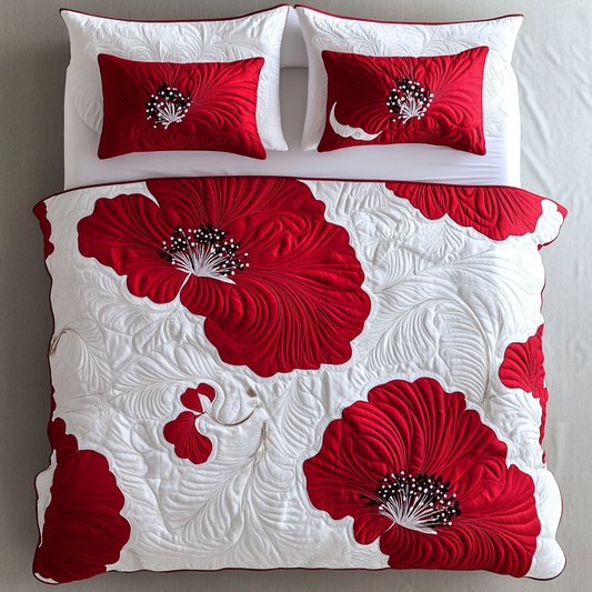 Poppy Flower DAI281124157 Quilt Bedding Set