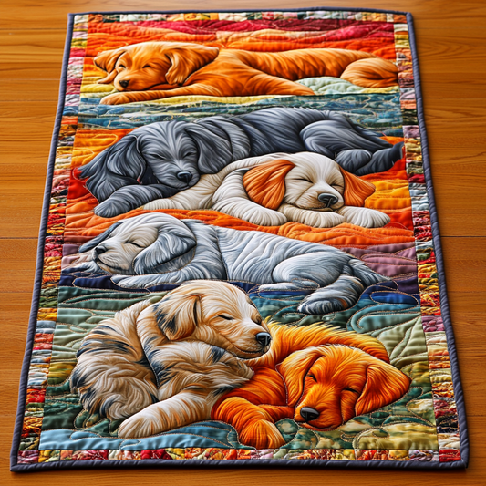 Sleeping Dog DAI090125310 Quilted Table Runner