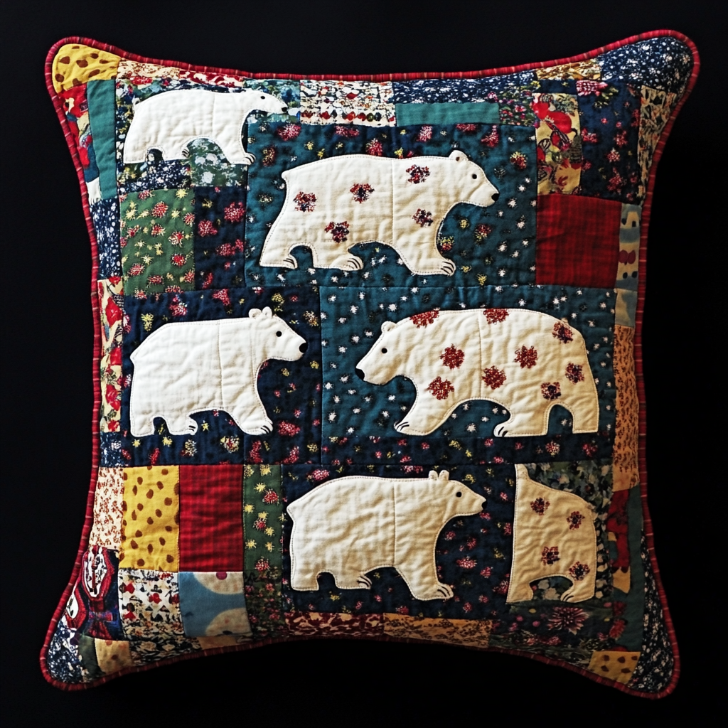 Polar Bear TAI130824133 Quilted Pillow Case