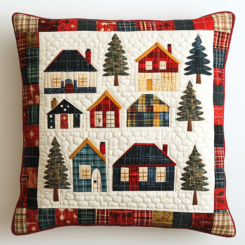 Christmas Village DAI230924208 Quilted Pillow Case