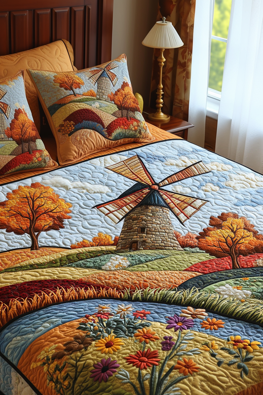 Windmill Field DAI150125283 Quilt Bedding Set