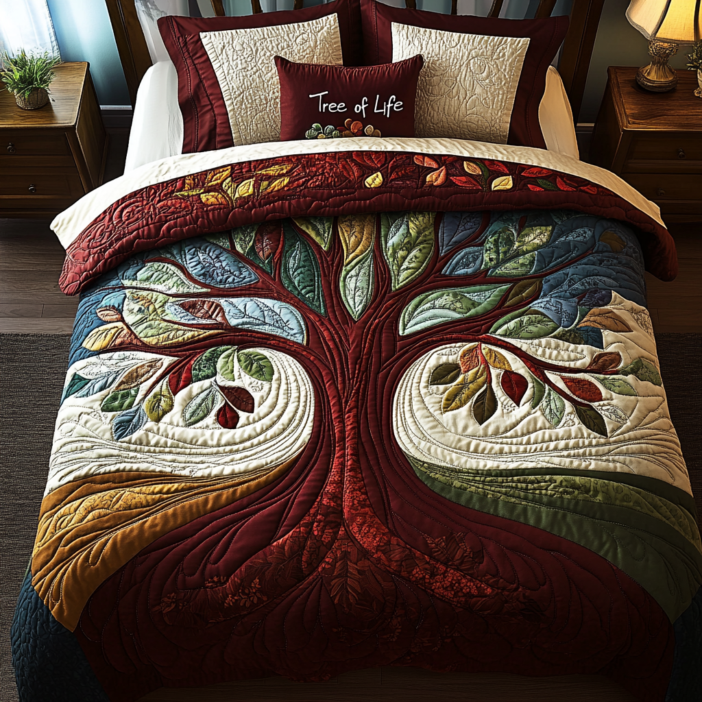 Tree Of Life TAI101224479 Quilt Bedding Set