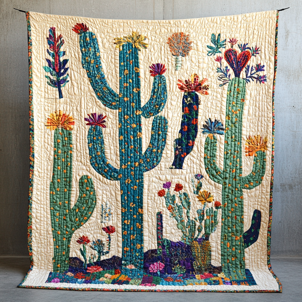 Cactus DAI010824119 Quilt Blanket