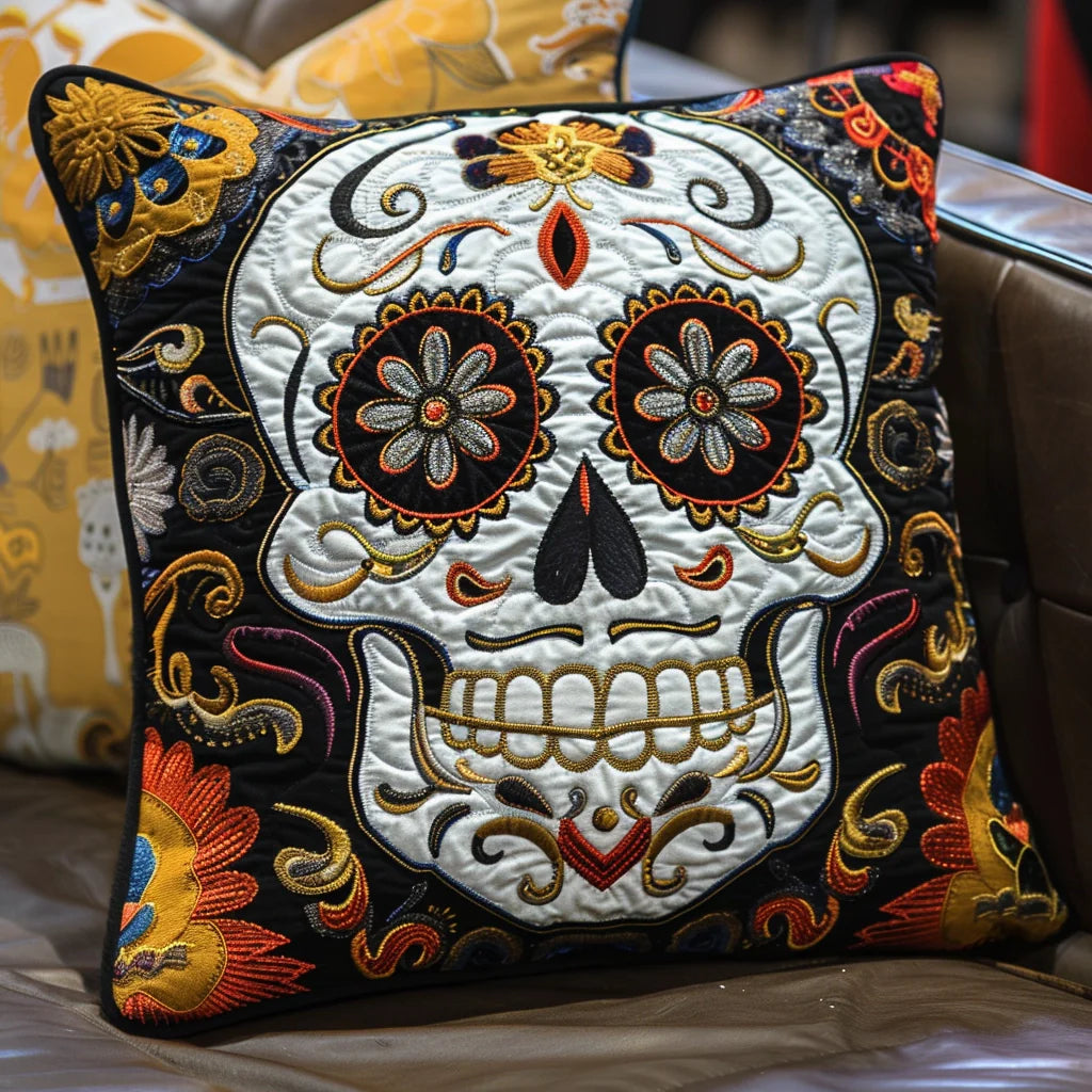 Sugar Skull TAI240424261 Quilted Pillow Case