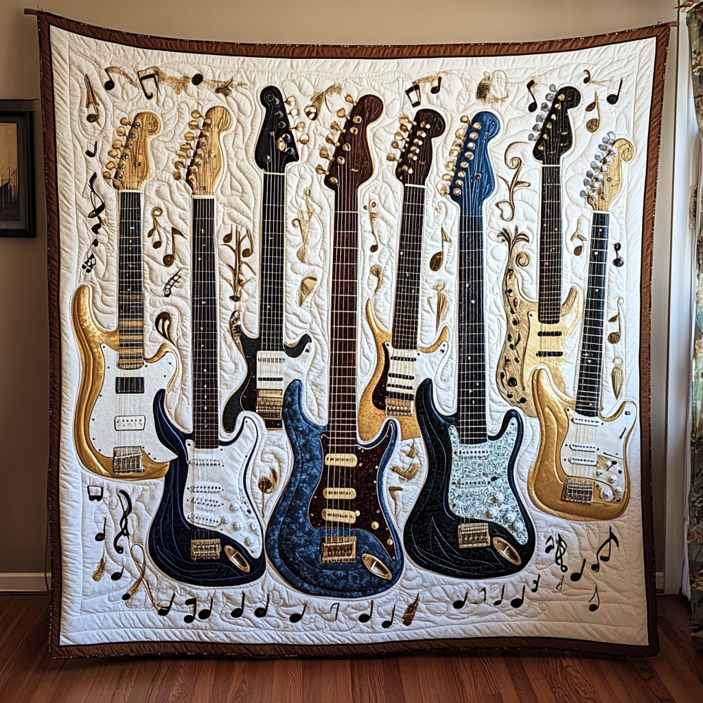 Guitar TAI091024149 Quilt Blanket