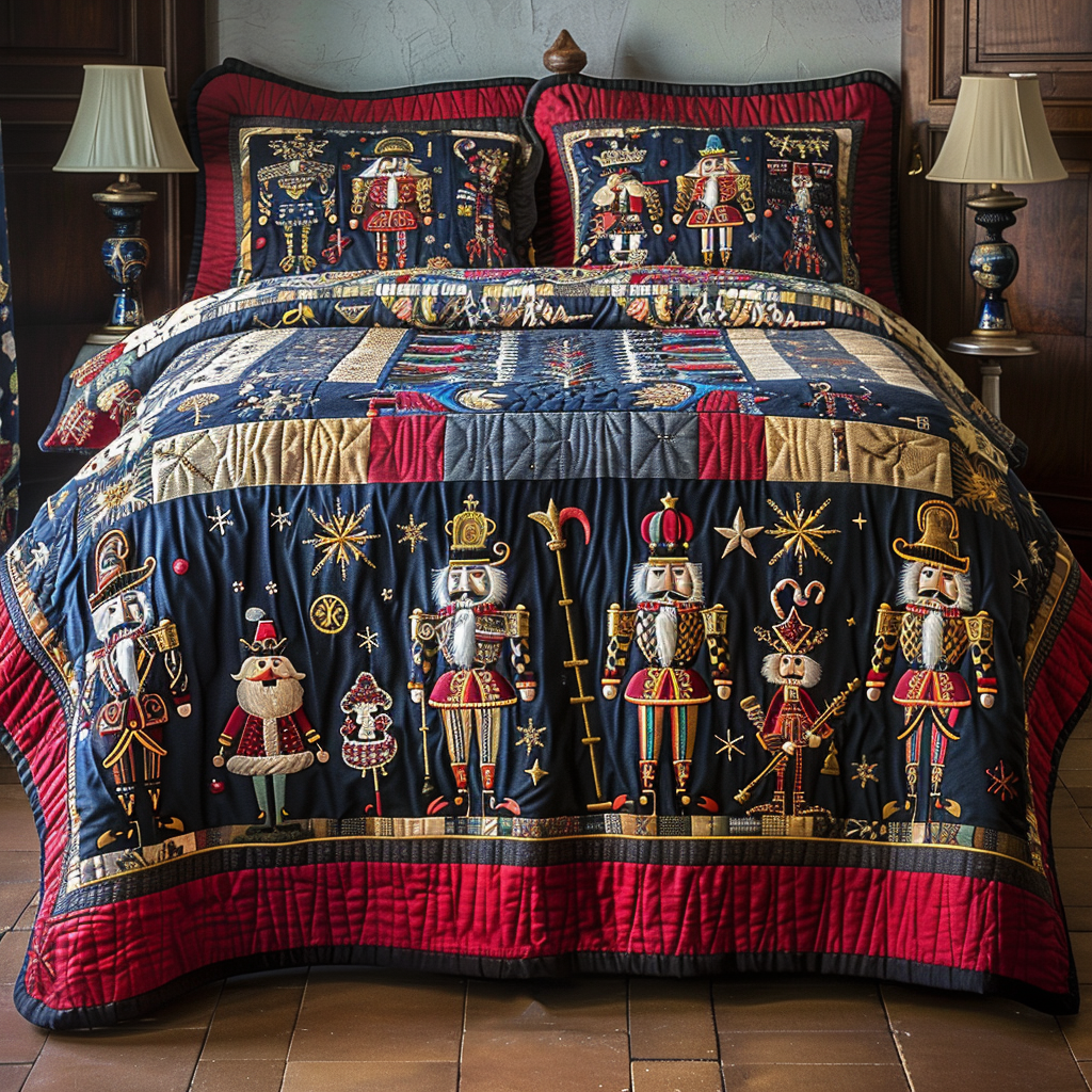 Christmas Nutcracker TAI251124153 Quilt Bedding Set