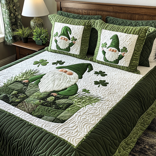 St Patrick's Day Gnome DAI051224105 Quilt Bedding Set