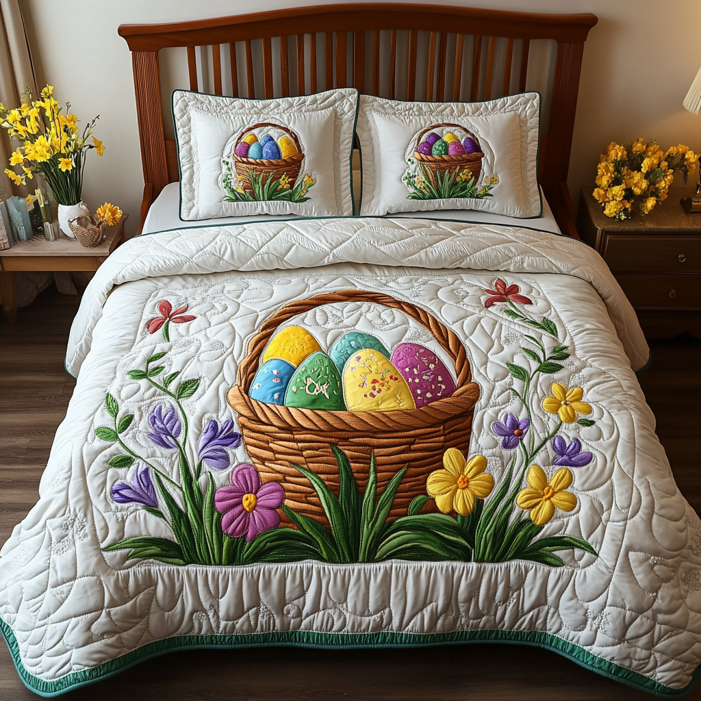 Easter Egg DAI241224258 Quilt Bedding Set