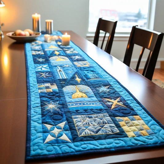 Jewish Hanukkah TAI040124419 Quilted Table Runner