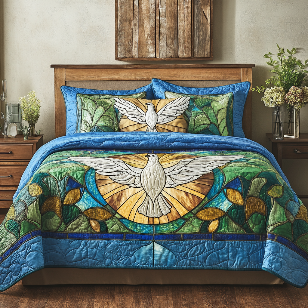 Dove DAI051224086 Quilt Bedding Set