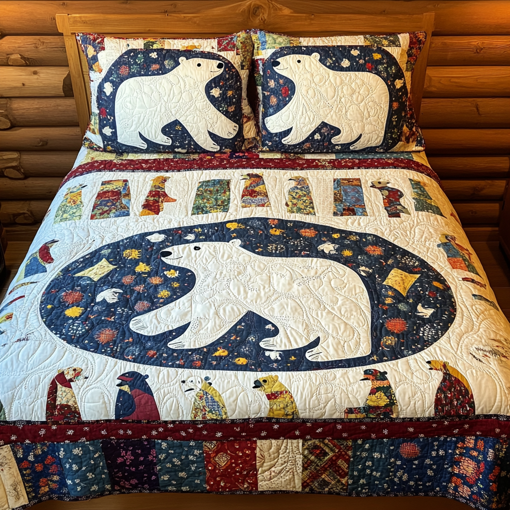 Polar Bear TAI080824088 Quilt Bedding Set