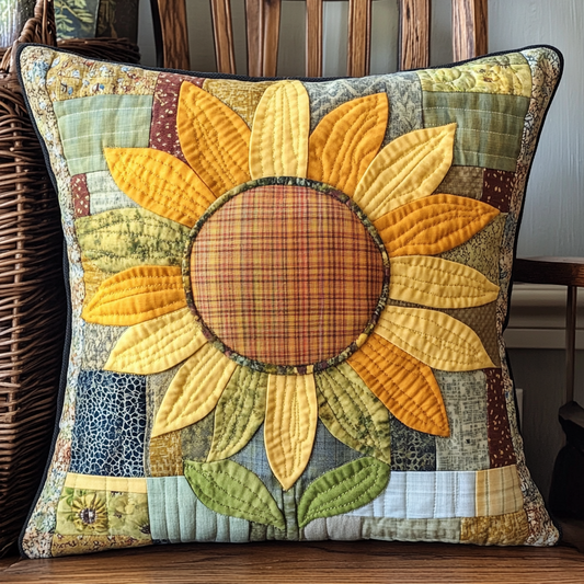 Sunflower TAI130824208 Quilted Pillow Case