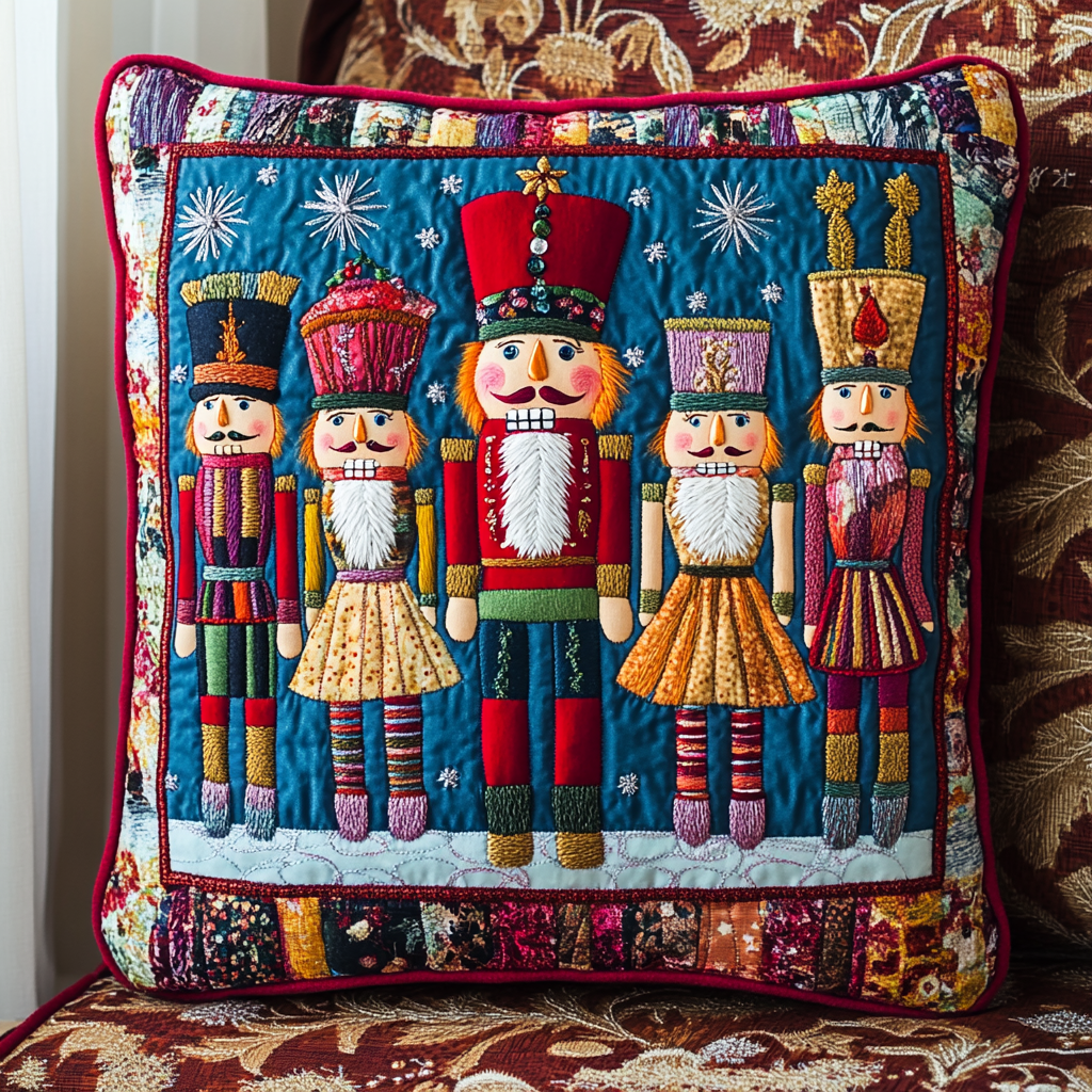 Christmas Nutcracker TAI181024468 Quilted Pillow Case