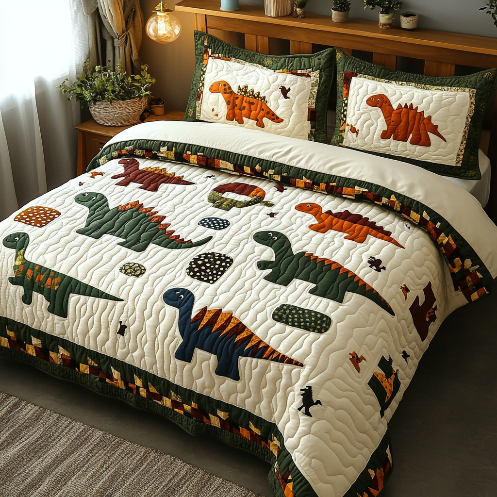 Dinosaur DAI281124153 Quilt Bedding Set