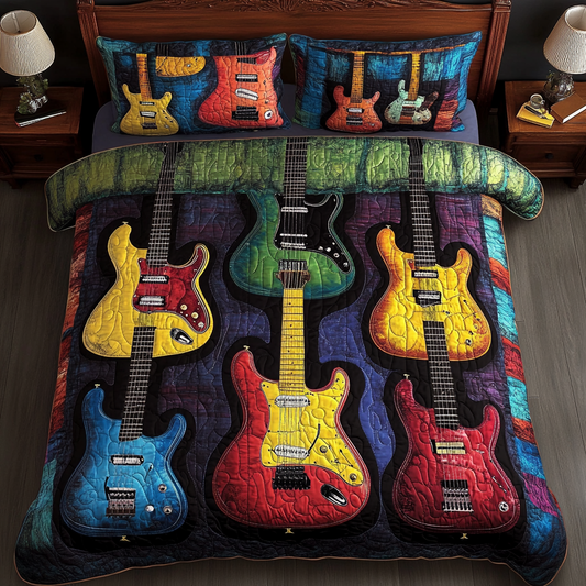 Guitar TAI181024128 Quilt Bedding Set