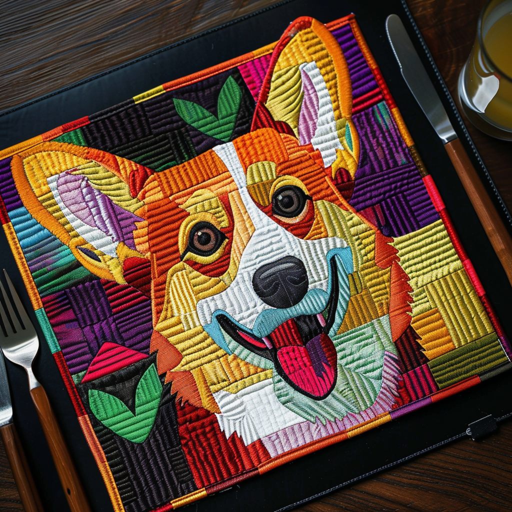 Corgi TAI21052404 Quilted Placemats