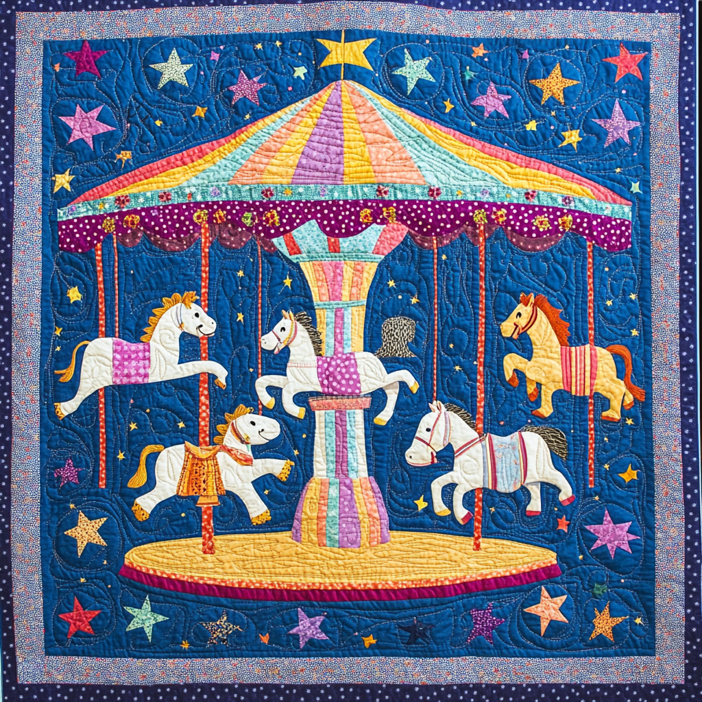 Merry Go Round DAI051224011 Quilt Blanket