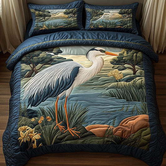 Heron DAI040225310 Quilt Bedding Set