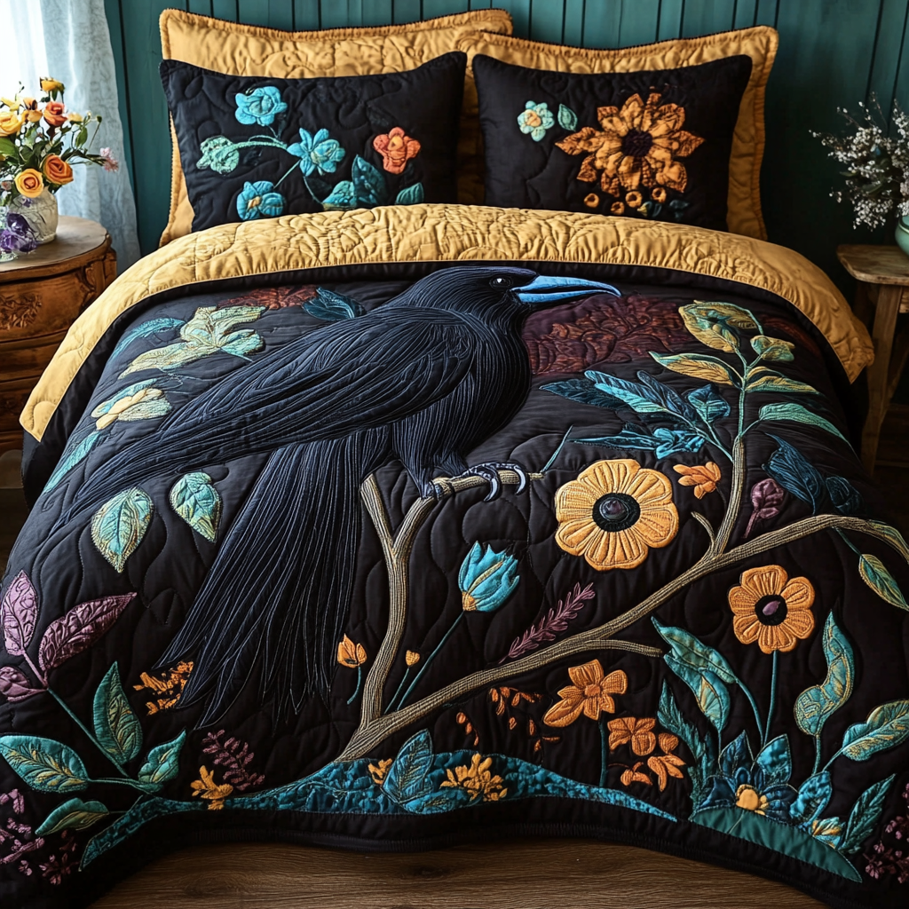 Raven DAI040225248 Quilt Bedding Set