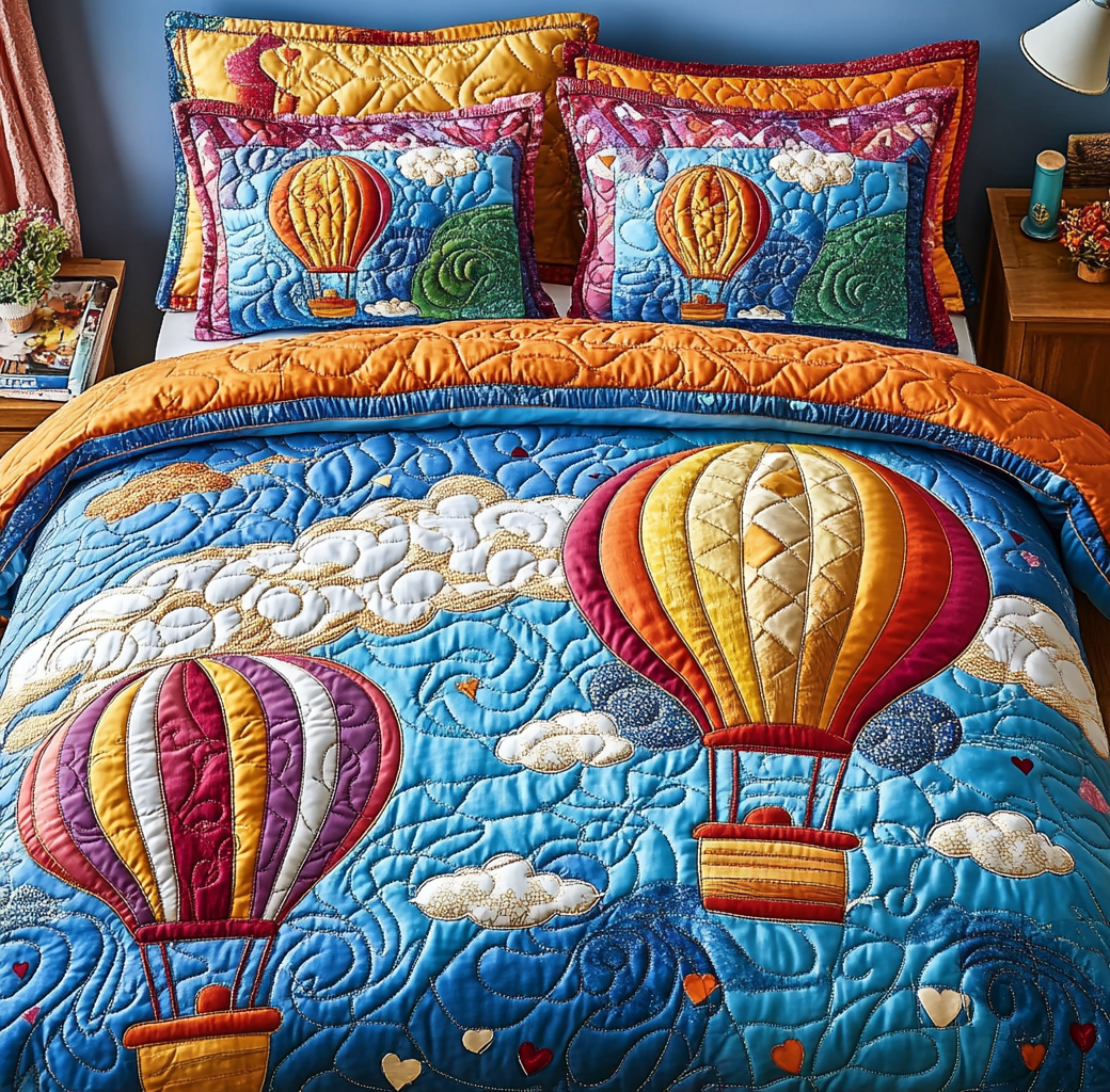 Hot Air Balloon DAI110225243 Quilt Bedding Set