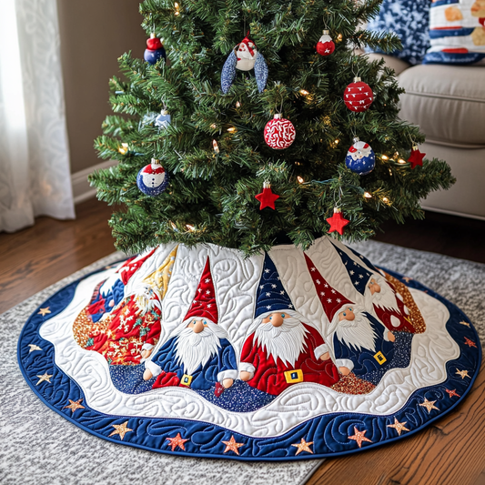 Patriotic Gnome DAI230924053 Quilted Tree Skirt