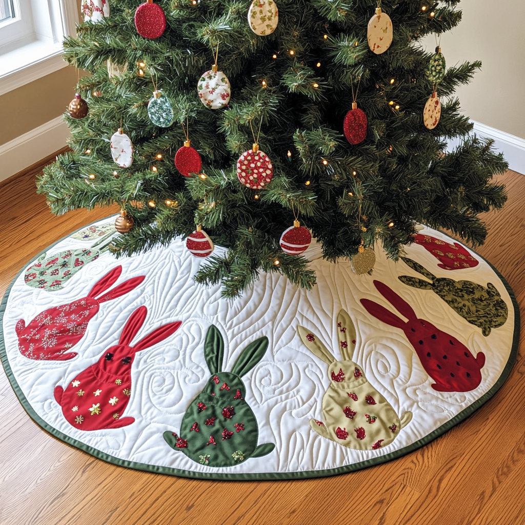 Bunny DAI090924017 Quilted Tree Skirt