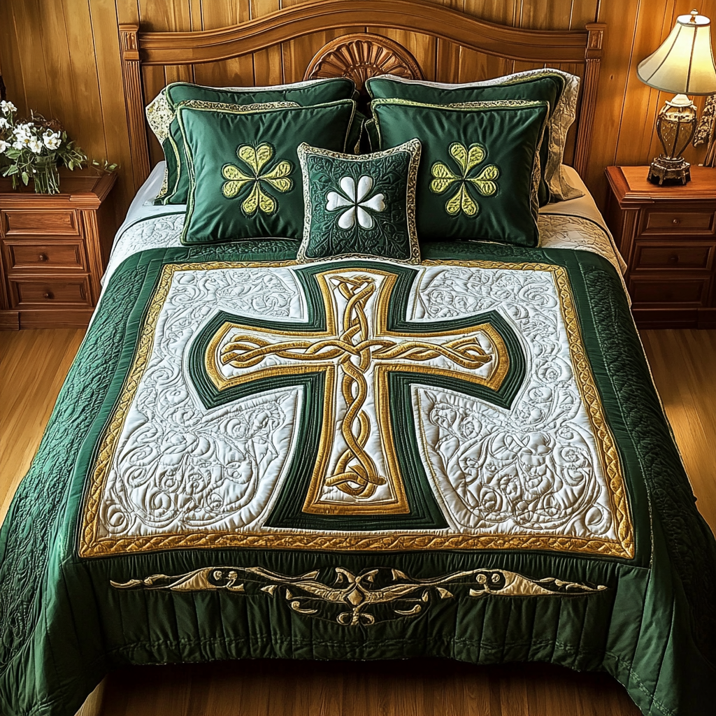 Celtic Cross DAI200125068 Quilt Bedding Set