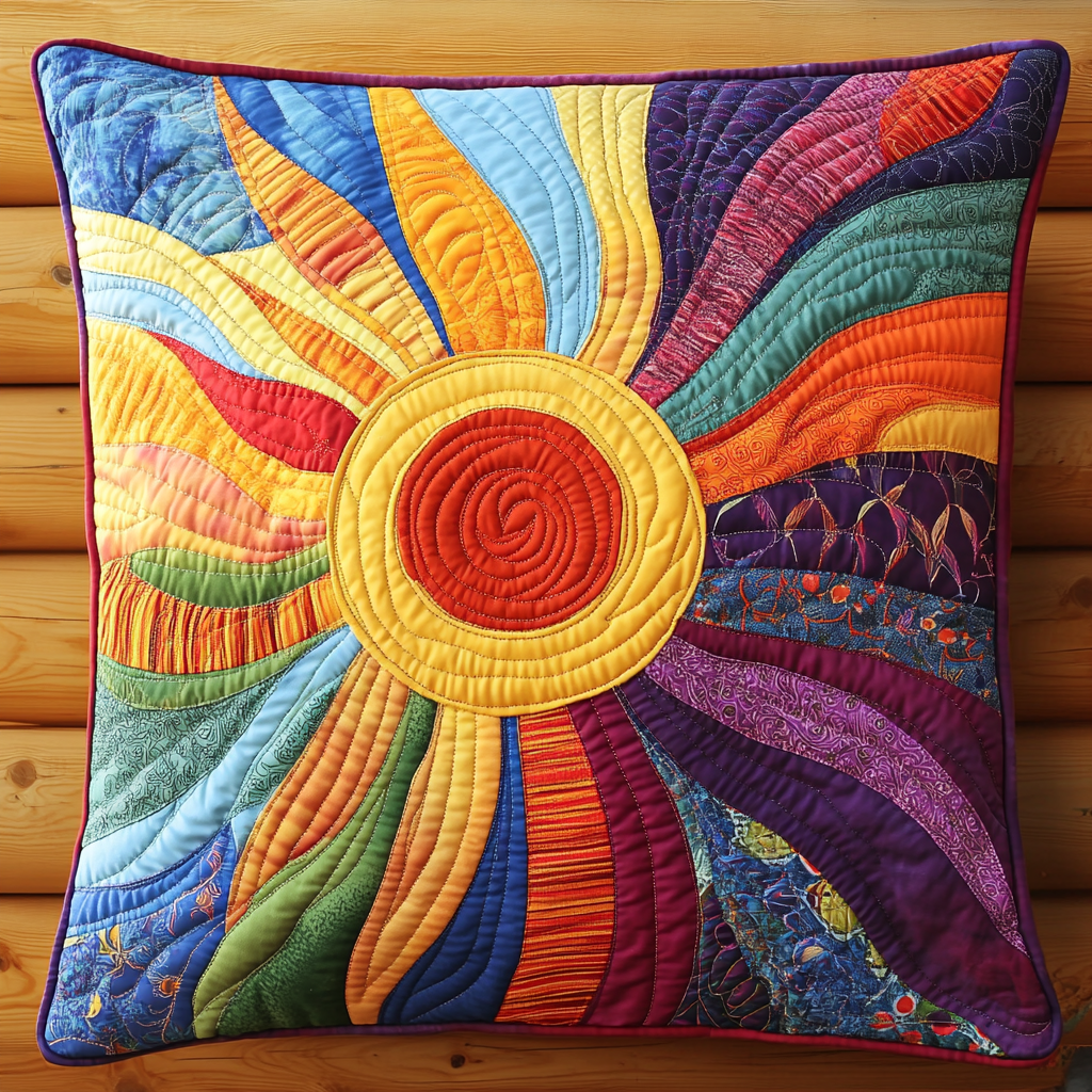 Hippie Sun TAI181024573 Quilted Pillow Case