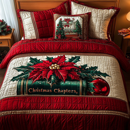 Christmas Book TAI101224485 Quilt Bedding Set