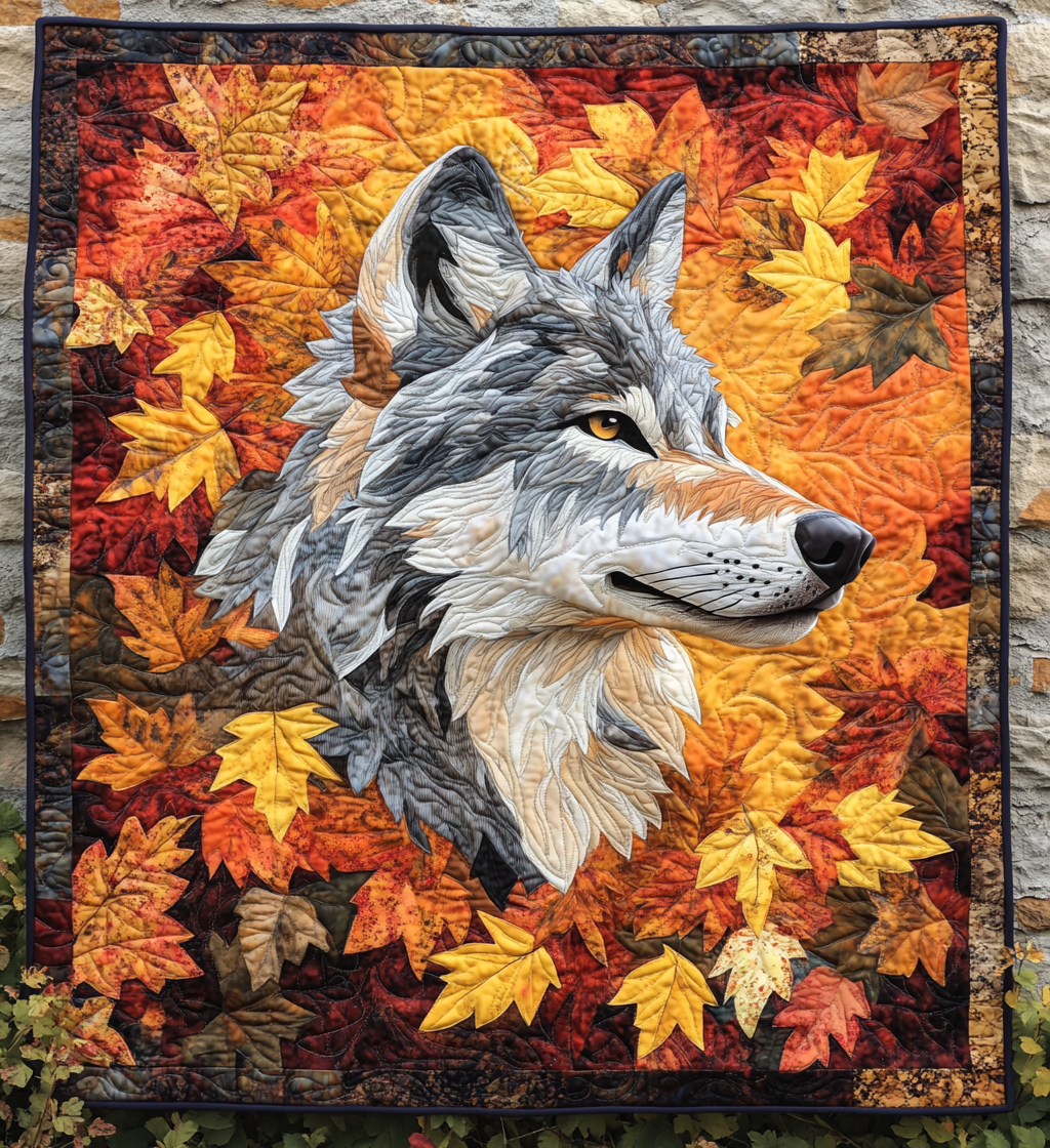 Autumn Wolf DAI150125006 Quilt Blanket