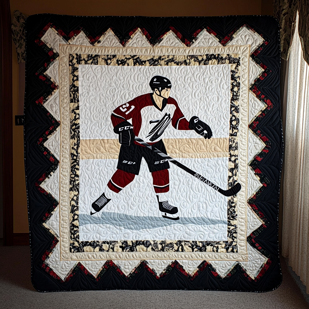 Ice Hockey DAI110225044 Quilt Blanket