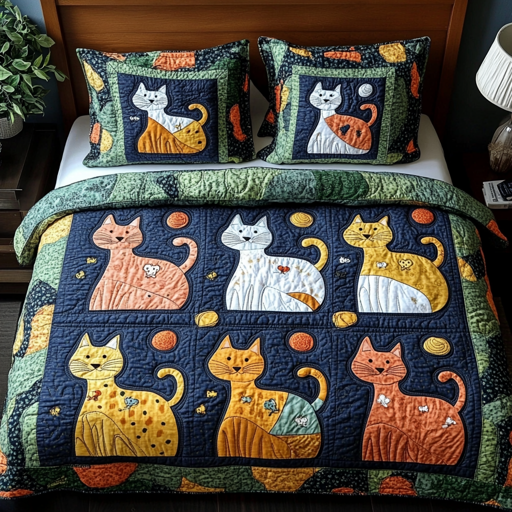 Cat DAI280824018 Quilt Bedding Set