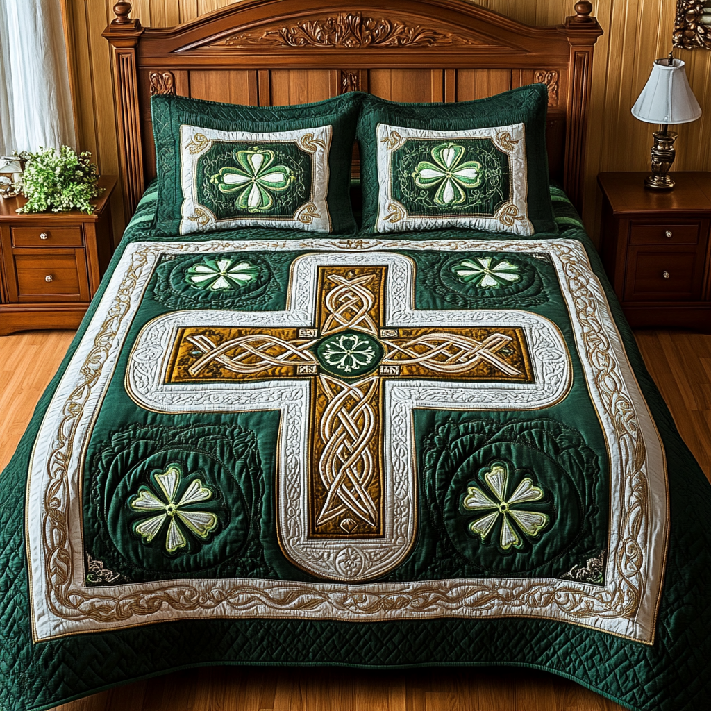 Celtic Cross DAI200125072 Quilt Bedding Set