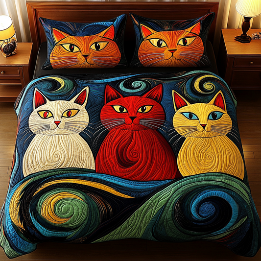 Cats TAI201124203 Quilt Bedding Set