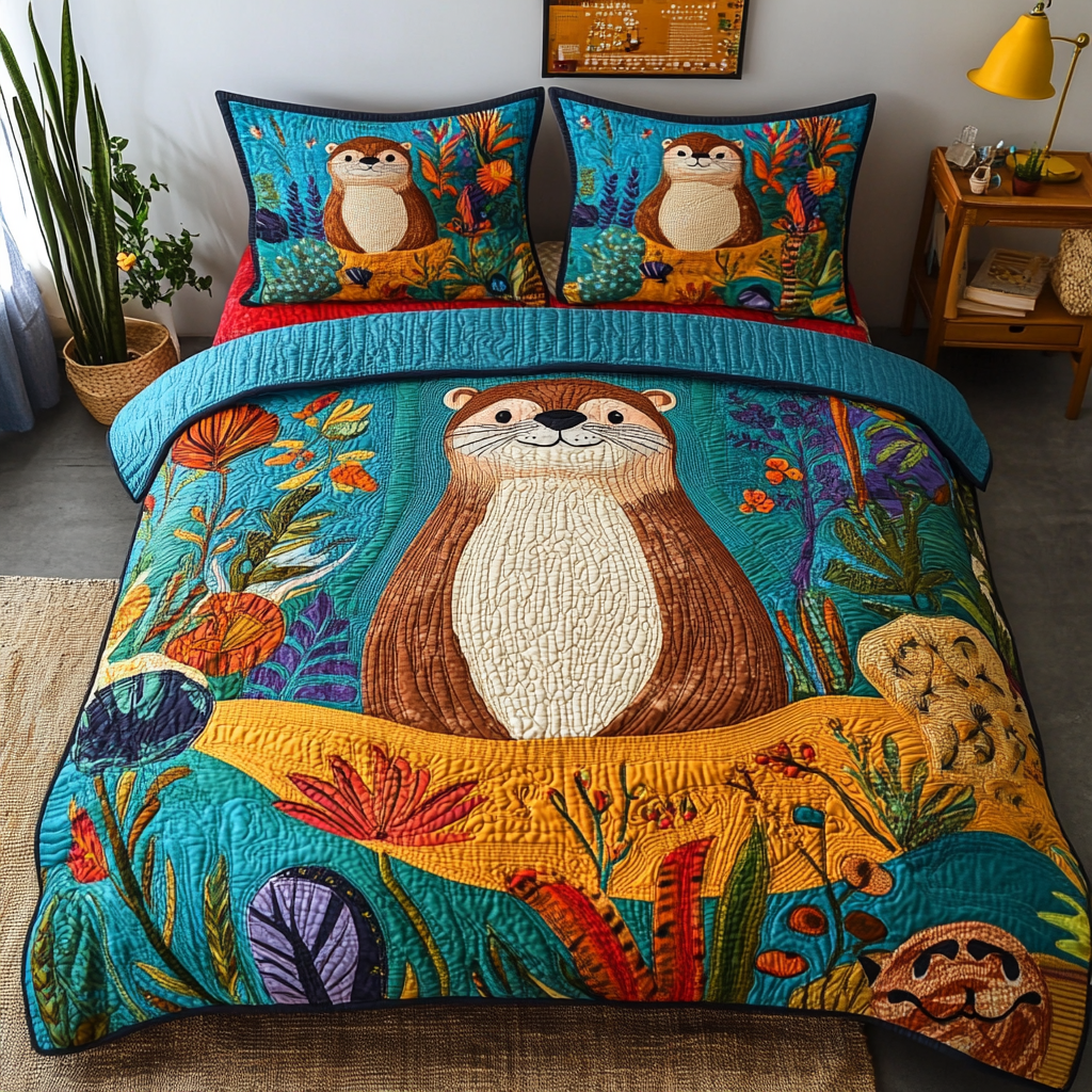 Otter DAI090125018 Quilt Bedding Set