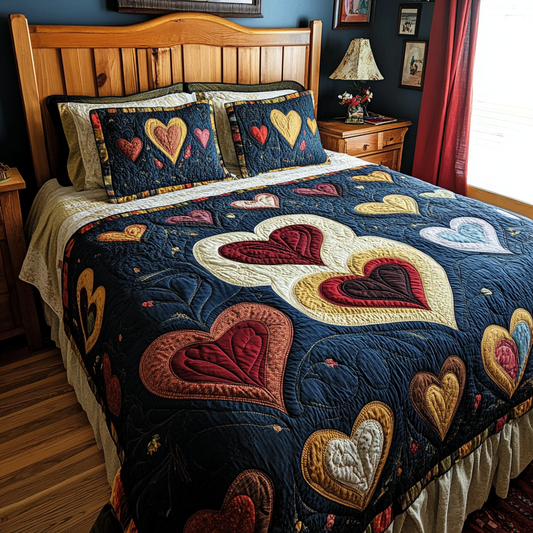 Heart TAI041024520 Quilt Bedding Set